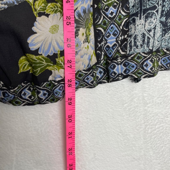 Free People Wildflower Womens Cinched Kimono Blouse Zip Jacket Size M/L - Picture 9 of 9